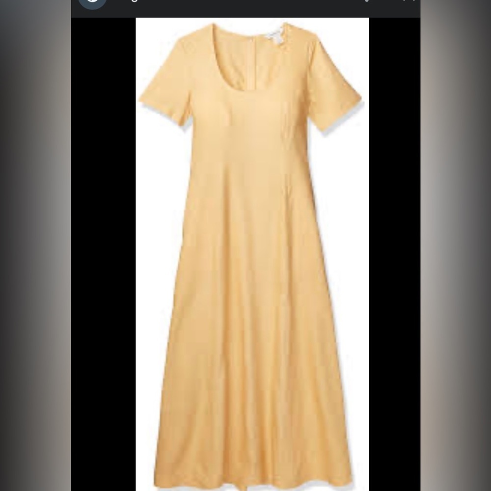 Club Monaco Yellow Midi Dress